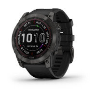 fēnix 7X Sapphire Solar - Carbon Grey DLC Titanium with Black Band - 51mm - Sapphire Solar - 010-02541-11 - Garmin